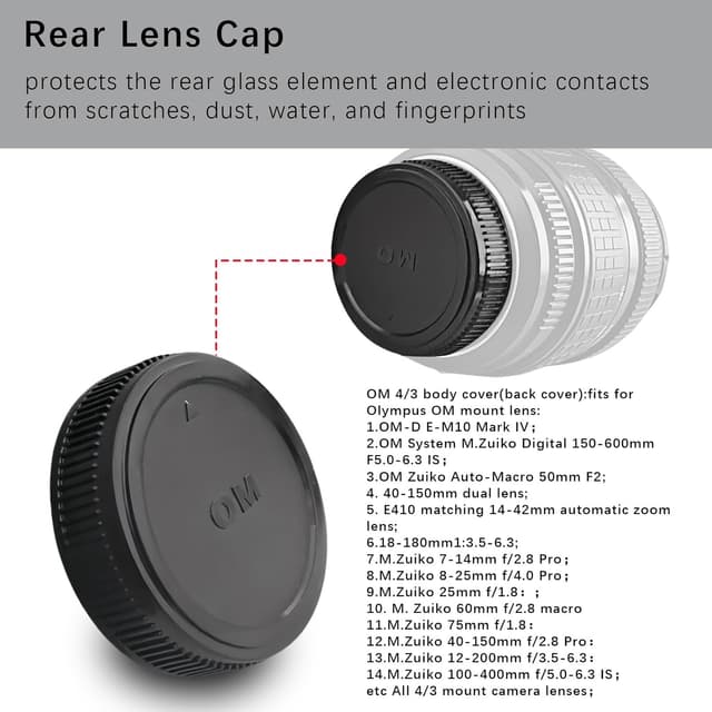 Thumbnail 3 de OM Gehäusedeckel 2 Stück für OM/4/3 Kameras