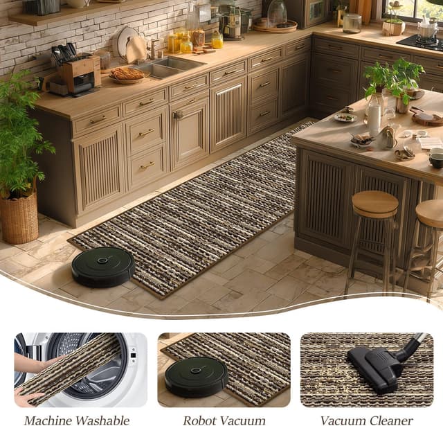 Thumbnail 5 de Kitchen Rugs Sets of 2 20x47 Runner + 20x32 Mat