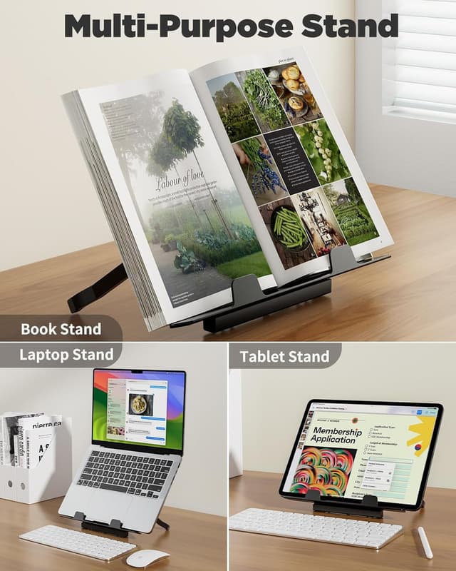 Thumbnail 2 de SAIJI XXL Laptop Tisch Bett Klappbar Schwarz