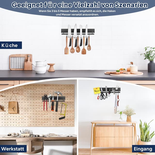 Thumbnail 6 de Dmore Barra Magnética de 30 cm con 5 Ganchos 🧲