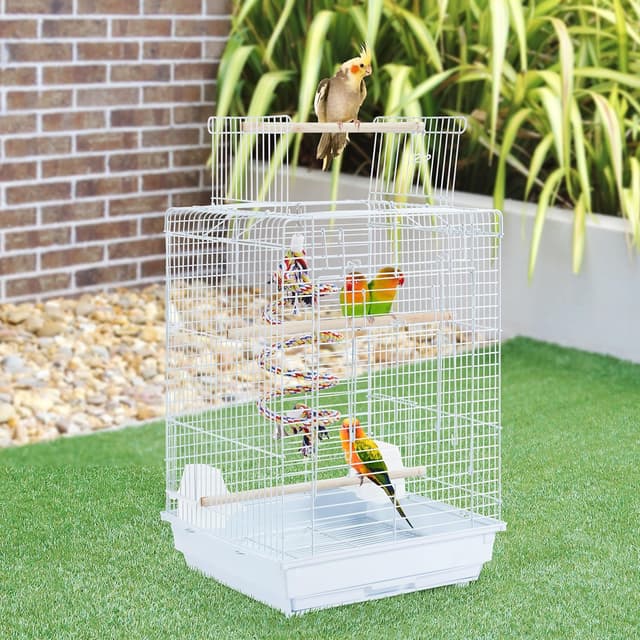 Detalle 2 de Yaheetech Gabbia per uccelli 40 x 40 x 58 cm 🐦