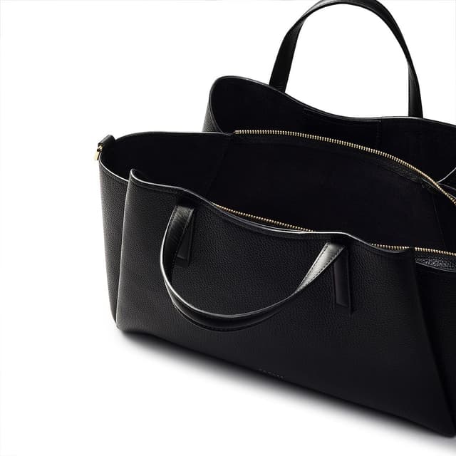 Detalle de Radley London Blake Gardens Large Grained Leather Ziptop Top Handle Bag for Women