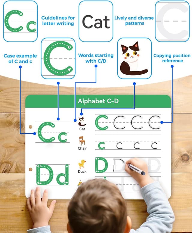 Thumbnail 5 de JUPITEARTH Preschool Tracing Book 54 pages