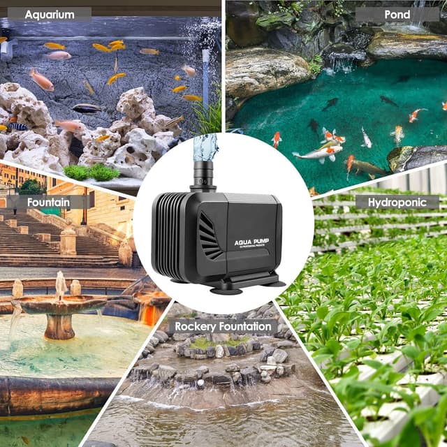 Thumbnail 4 de 40W Aquarium Submersible Pump 3000 L/H for Ponds ๐