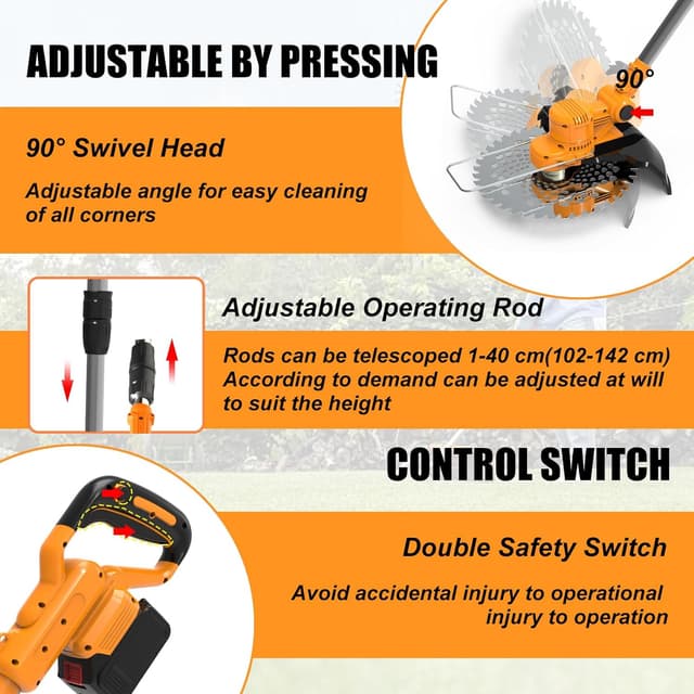 Detalle 2 de Akku-Rasentrimmer 21 V mit 4,0 Ah
