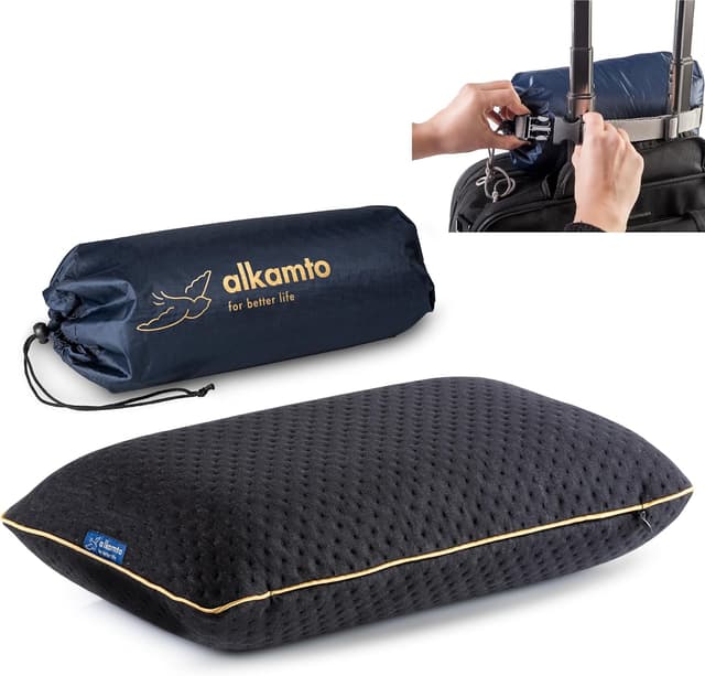 Detalle de alkamto Travel Pillow Ergonomic Neck Support