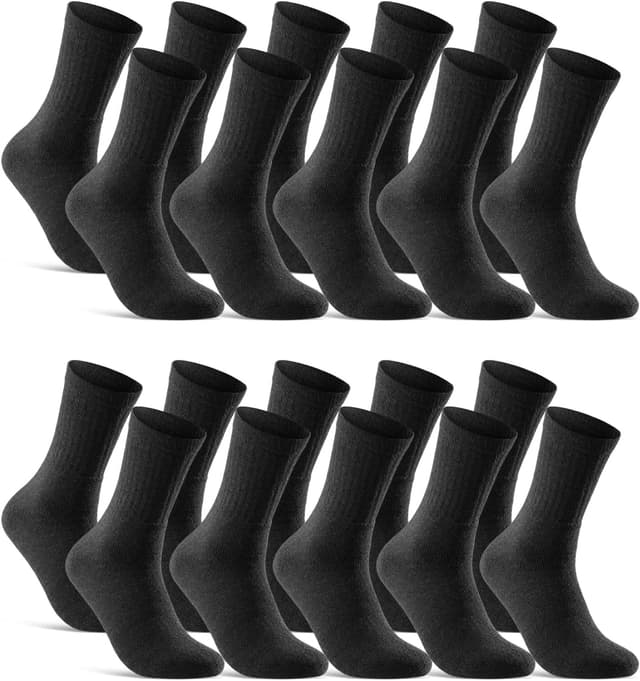 Detalle de 10/20/30 Paar Sportsocken Tennissocken Arbeitssocken aus Baumwolle (Herren & Damen)
