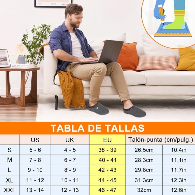 Thumbnail 1 de BIAL Zapatillas Casa Hombre Felpa