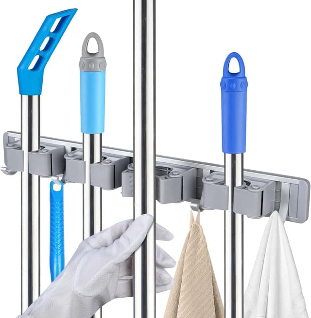 Detalle de Porte-balai mural Vicloon, 4 supports