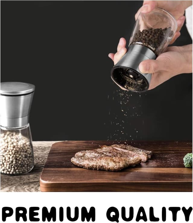 Thumbnail 3 de Salt and Pepper Grinder Set Adjustable Coarseness