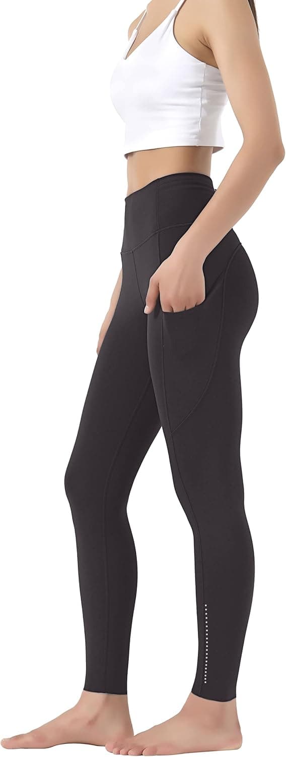 Detalle de OVRUNS high-waist yoga pants for women with tummy control and pockets