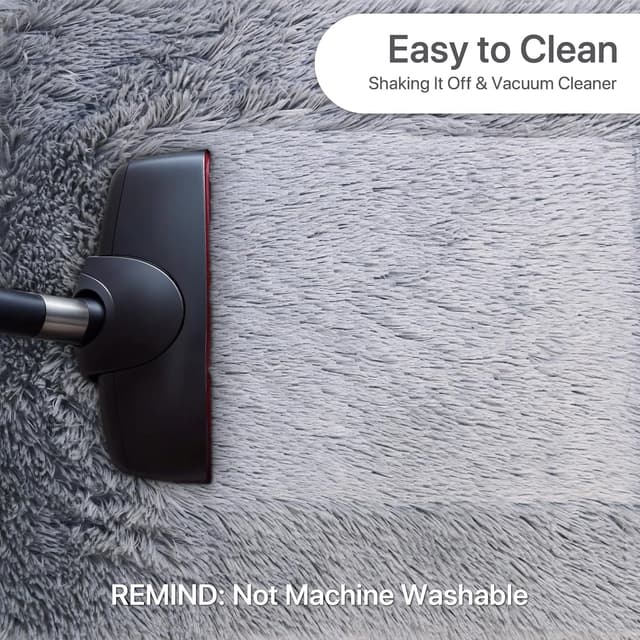 Thumbnail 4 de BEIMO Tapis Shaggy 100cm Rond, doux et moelleux 🛋