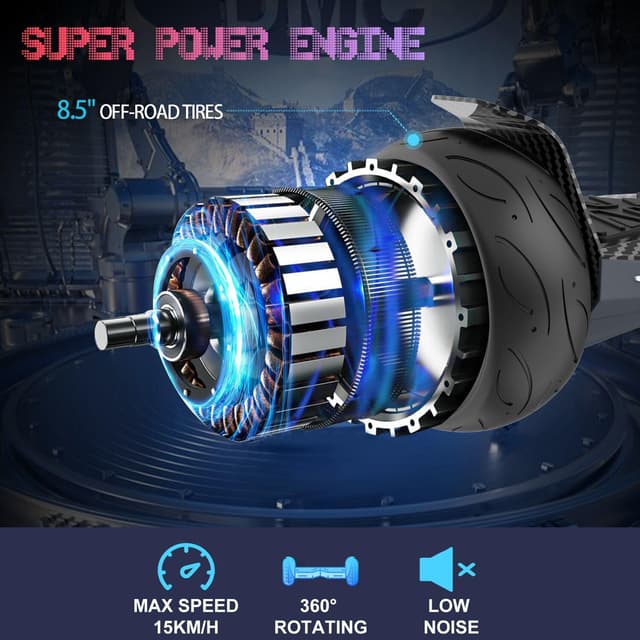 Thumbnail 1 de EVERCROSS Hoverboard mit Kart 8,5" All Terrain