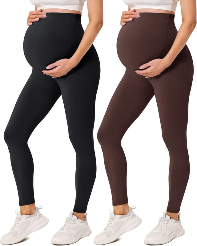 Detalle de VALANDY Creamlush 2 Pack Maternity Leggings