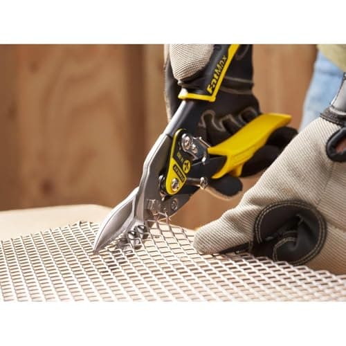 Thumbnail 13 de STANLEY FATMAX 2-14-563: tijera de chapa de corte recto con precisión para aluminio, PVC y mallas