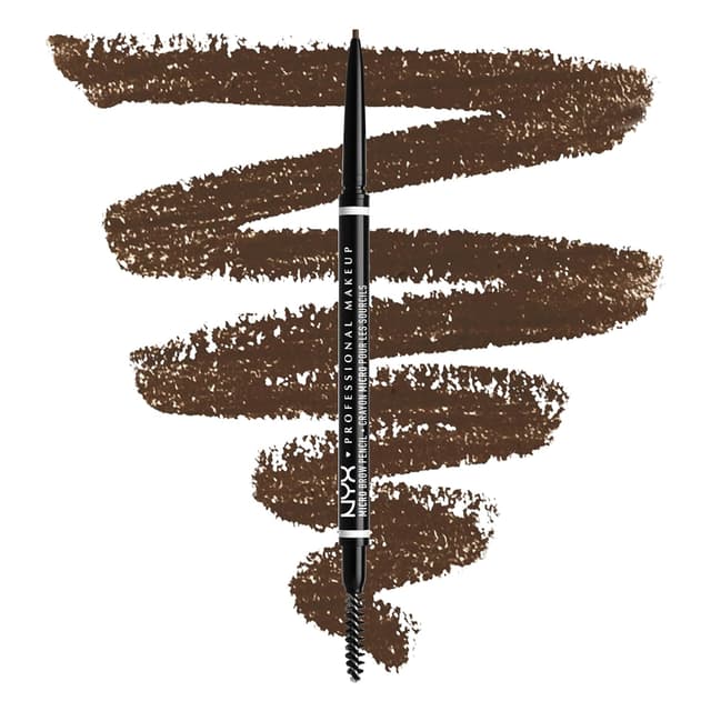 Detalle de NYX Professional Makeup Micro Brow Pencil (doppelseitiger Augenbrauenstift) wasserfest – Farbton 06 Brunette