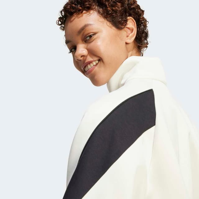 Detalle 2 de Adidas Stadium Sudadera mujer corte holgado