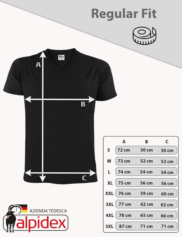 Thumbnail 4 de ALPIDEX T-Shirt Uomo confezione 5 scollo V