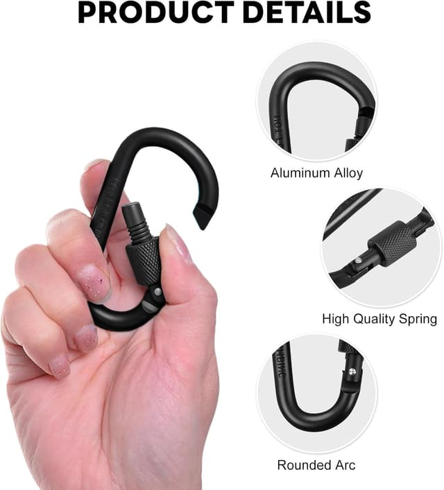 Detalle 1 de Flintronic 10PCS Mosquetones