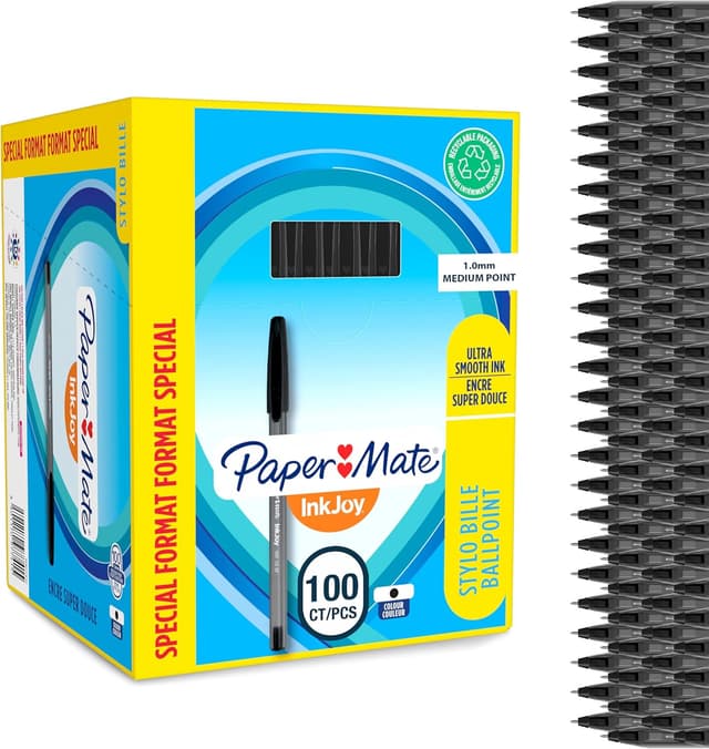 Detalle de Paper Mate bolígrafo 1 mm negro 100