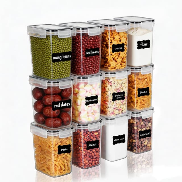 Detalle de Vtopmart 1,6 L Vorratsdosen Set 🥣