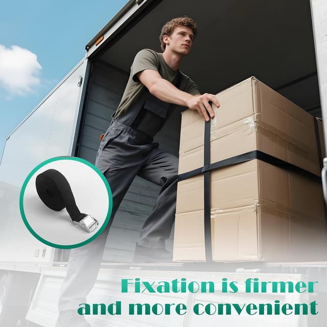 Detalle 1 de 10 Stück Spanngurt 25 mm x 50 cm für Transport