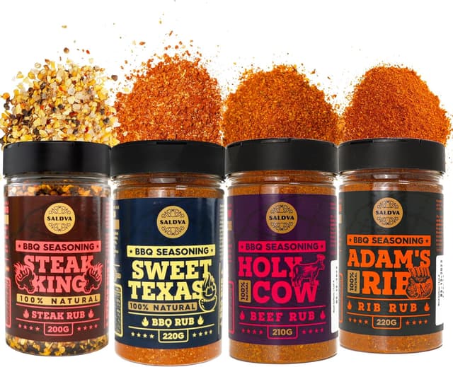 Detalle de Pack de 4 BBQ Rubs naturels pour viande