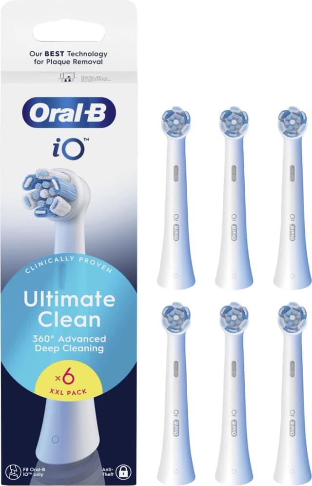Detalle de Oral-B iO Ultimate Clean Weiß Aufsteckbürsten (6 Stück)