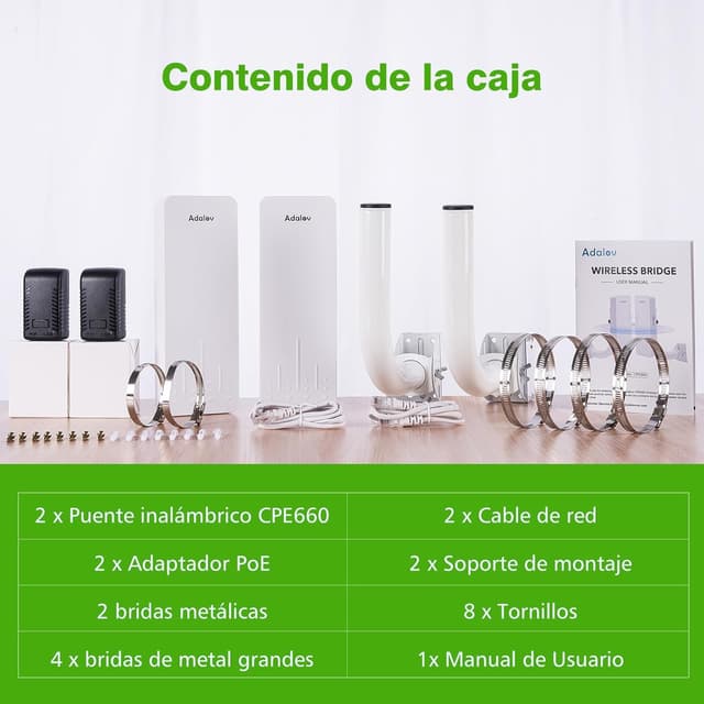 Thumbnail 6 de AdaLov CPE660 Puente Inalámbrico Exterior 5 8 G