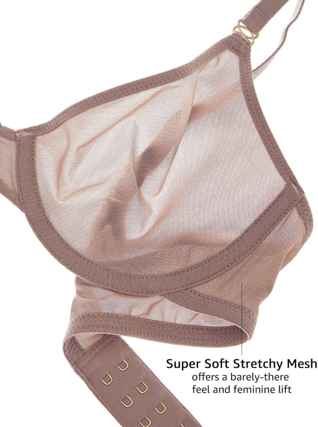 Thumbnail 2 de INLYRIC Donna Reggiseno Senza Cuciture Semi Trasparente