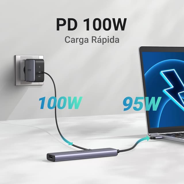 Detalle 2 de UGREEN Revodok 105 Hub USB C 5 en 1