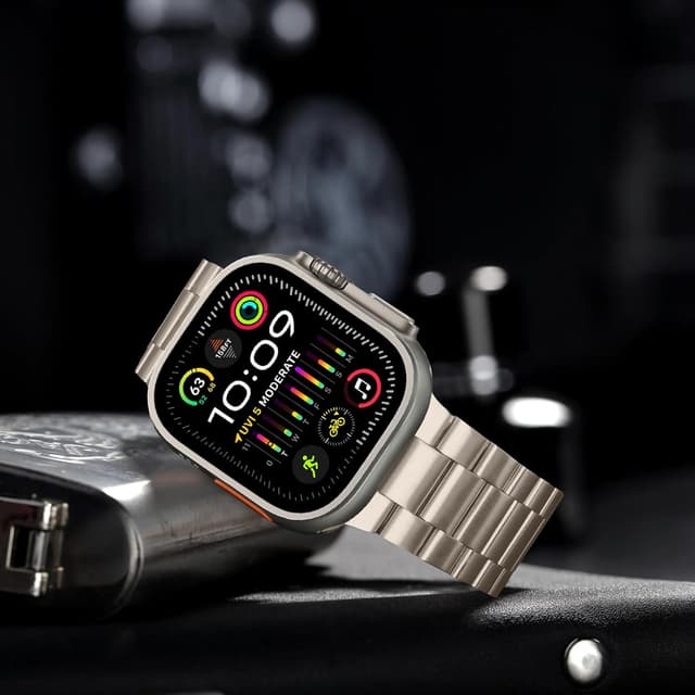 Detalle 2 de Anlinser Metal Strap for Apple Watch 49mm