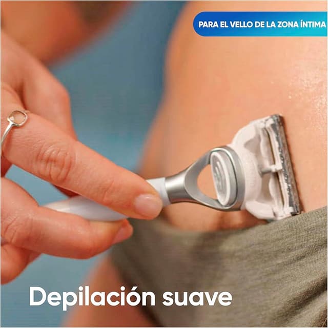 Detalle 2 de Gillette Venus Satin Care 10 recambios para zona íntima 🪒