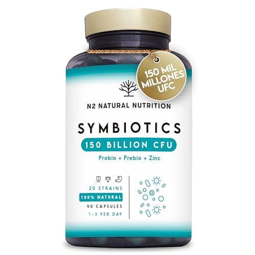 Detalle de N2 Natural Nutrition Symbiotics 150, 90 cápsulas