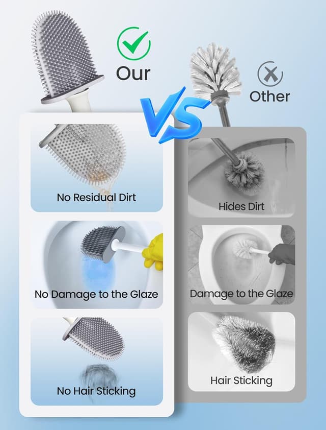 Thumbnail 4 de NEUTYPECHIC Brosse Toilettes Silicone Amovible