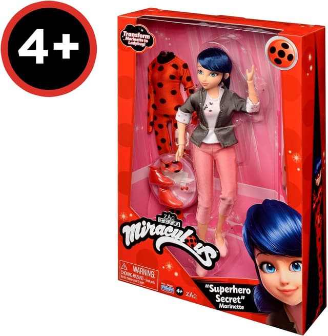 Thumbnail 5 de BANDAI Miraculous Marinette & Ladybug Puppe 26 cm