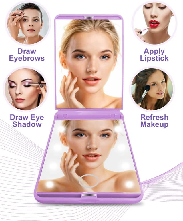 Thumbnail 4 de Rantizon p22 Portable LED Makeup Mirror 2X