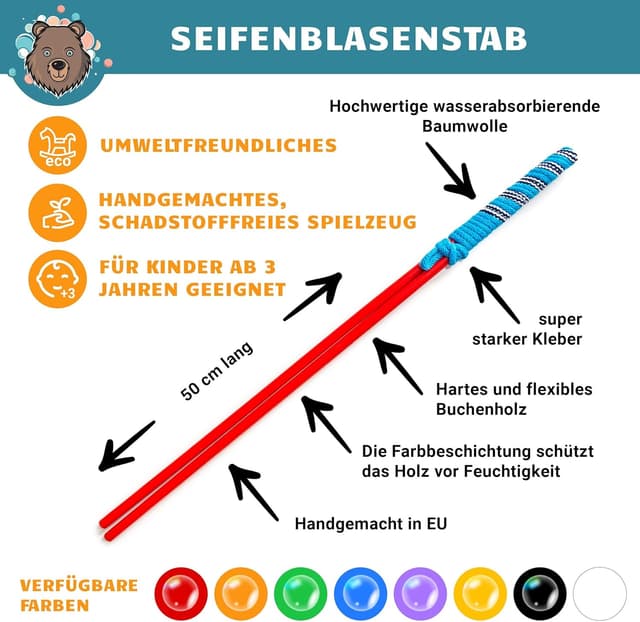 Detalle 2 de Bubble Brothers Riesenseifenblasen Set 3