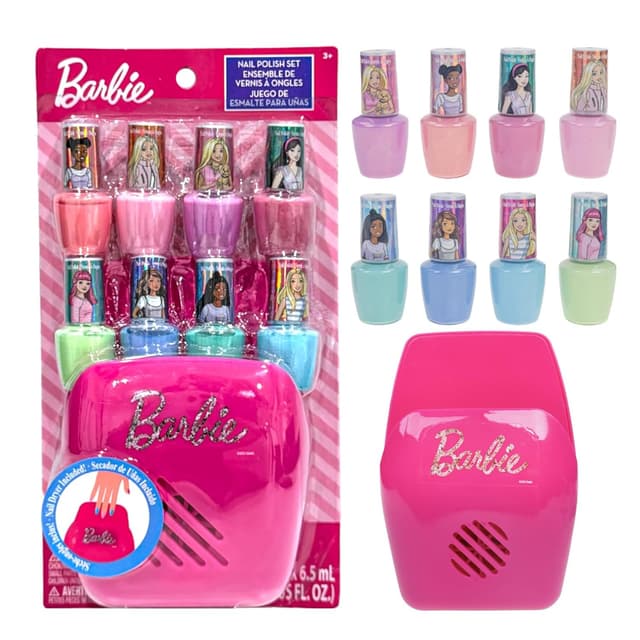 Detalle de Barbie Nagellack Set mit Nageltrockner