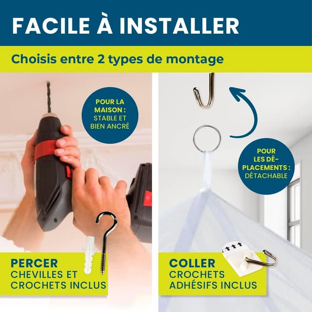 Detalle de Hoberg Moustiquaire de voyage XXL 60 cm