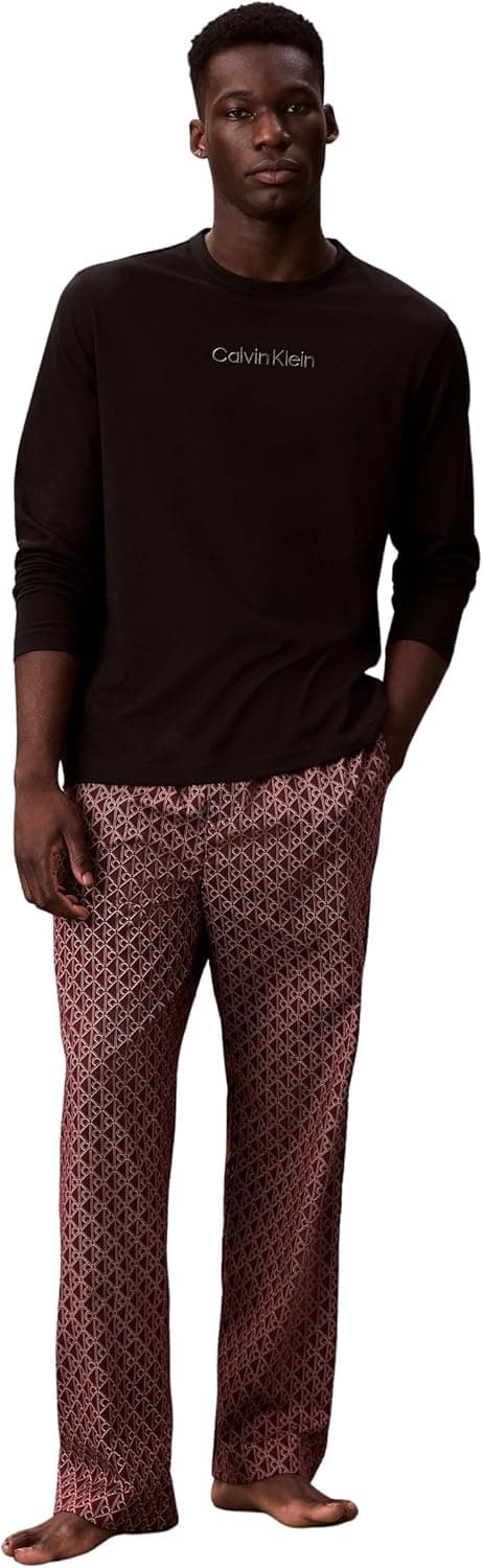Detalle 2 de Calvin Klein Uomo set pigiama Tee + pantalone lungo in cotone