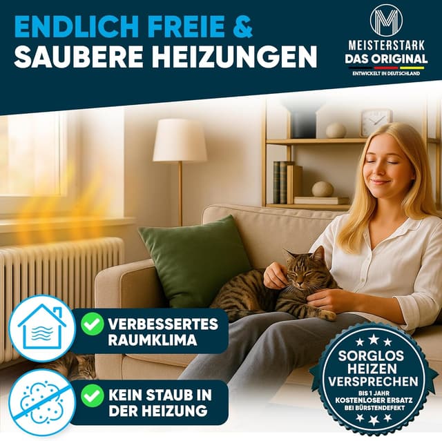 Thumbnail 6 de DIE ORIGINAL Heizungsbürste lang 115 cm Heizkörperbürste