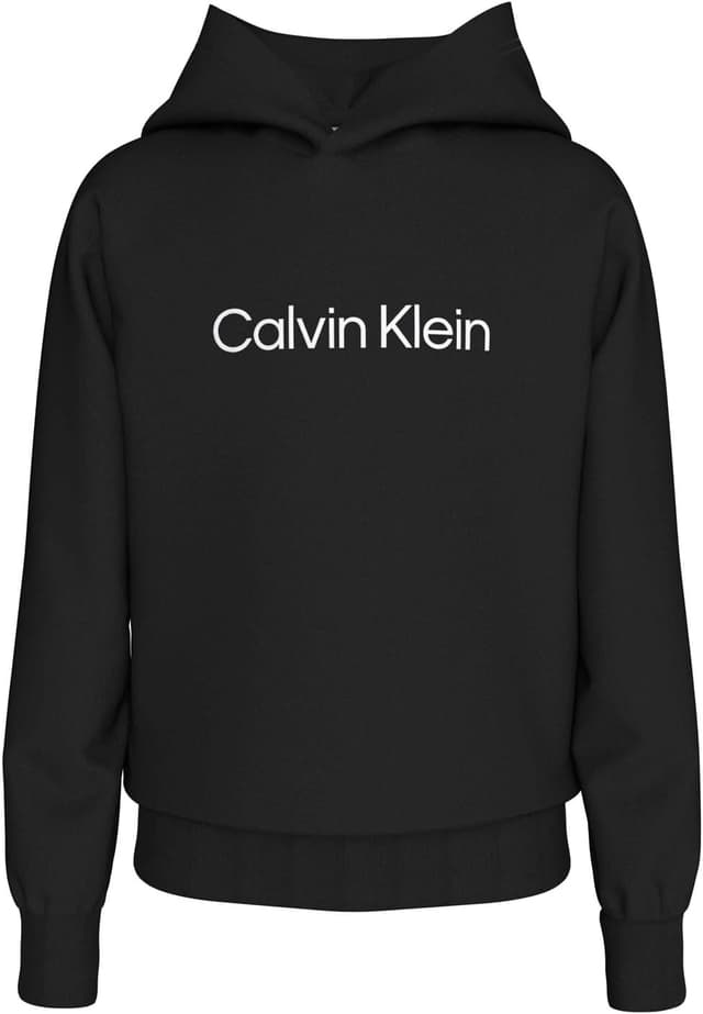 Detalle de Calvin Klein Inst. Logo Reg. Terry Hoodie à capuche en molleton de coton