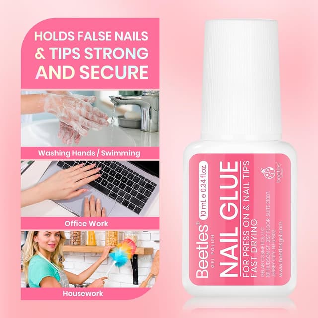 Thumbnail 6 de Beetles 10ML Super Strong Nail Glue (No-UV) for Press-Ons, Nail Tips & Acrylic Nails