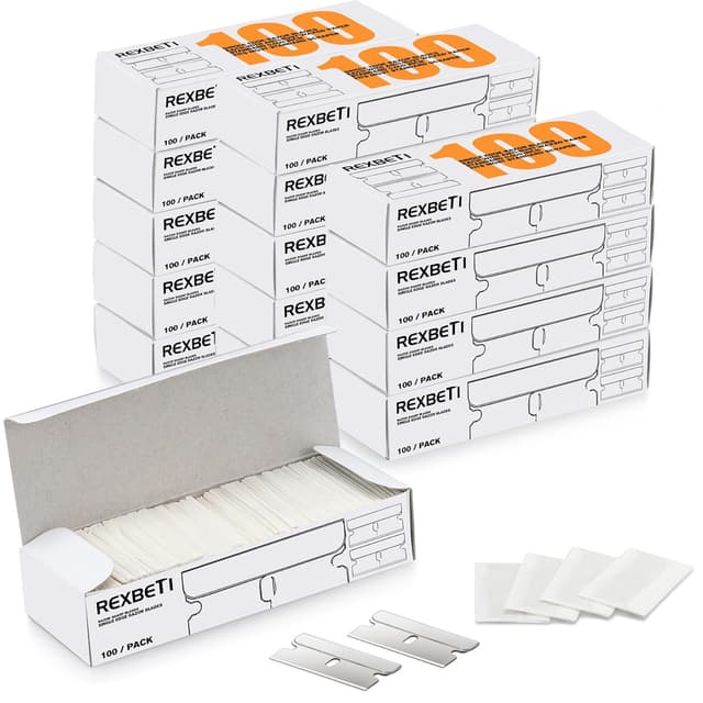Detalle de REXBETI 1400pcs razor blades, single-edge