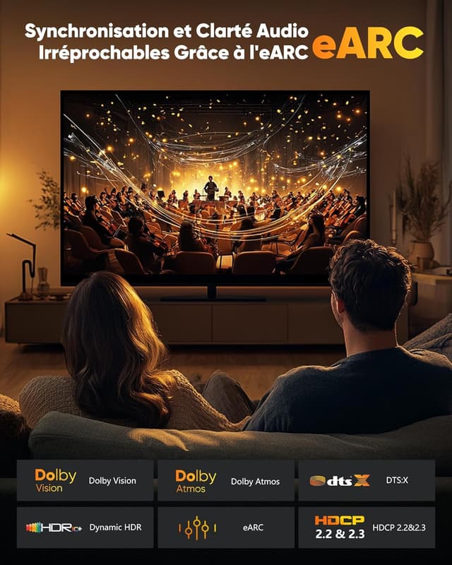 Thumbnail 6 de Câble HDMI Snowkids 8K 30 m ⚡