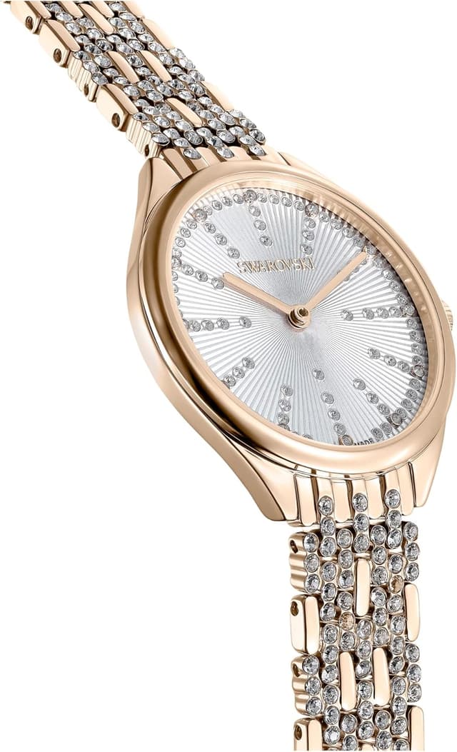 Detalle 2 de Montre Swarovski Attract Collection Swiss Made en acier inoxydable, PVD or champagne