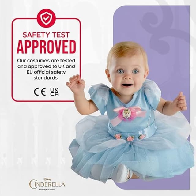 Detalle 2 de Disguise Disfraz Cenicienta bebé 6–12 meses