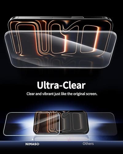 Detalle de NIMASO iPhone 17 Pro Max 6.9" protector