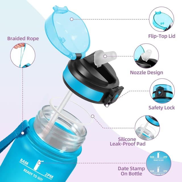 Thumbnail 1 de Motswedi Borraccia Bambini 500ml con cannuccia 💧